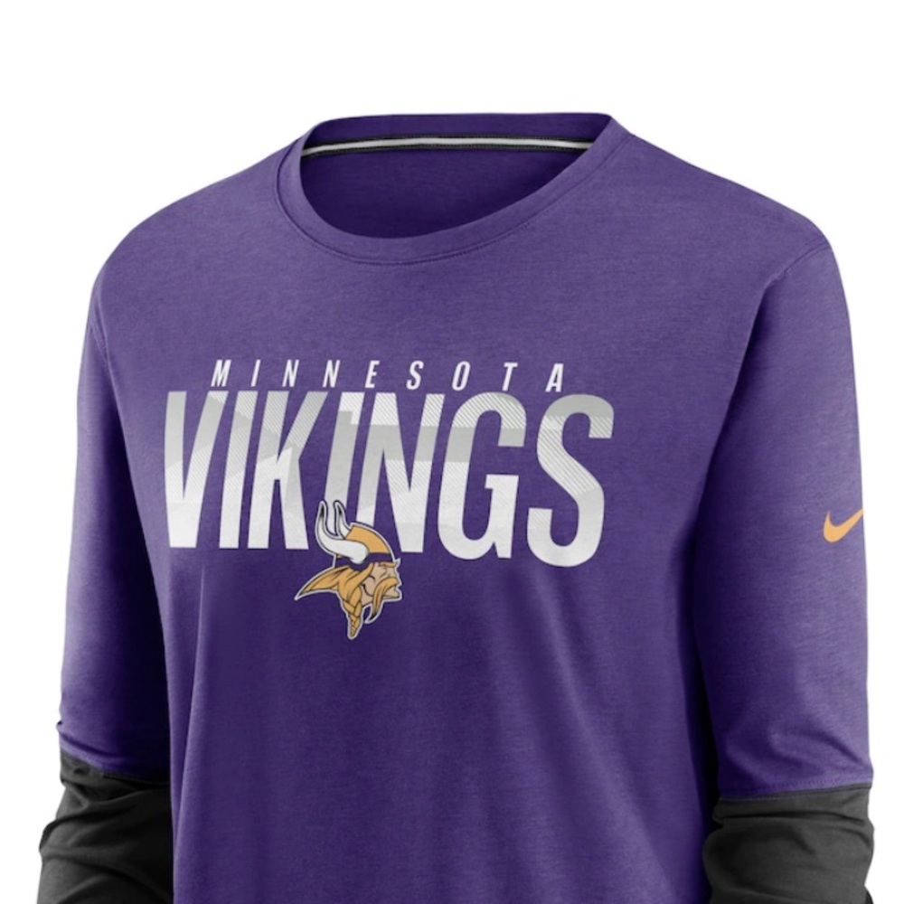 Women's Minnesota Vikings Nike Purple City Mascot Breathe Long Sleeve T-Shirt